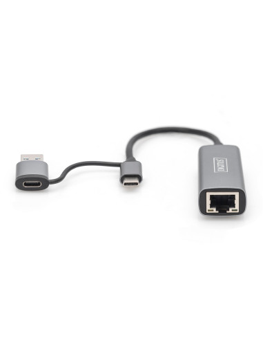 Adapter Usb Typ-C Na Gigabit Ethernet 2,5Gusb-C + Usb A (Usb 3.1/3.0)