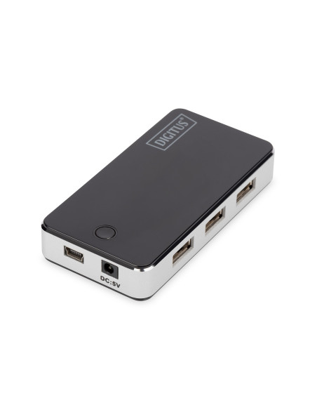 Hub Digitus Da-70222 (7X Usb 2.0  Kolor Czarny)