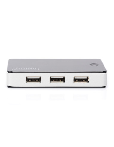 Hub Digitus Da-70222 (7X Usb 2.0  Kolor Czarny)