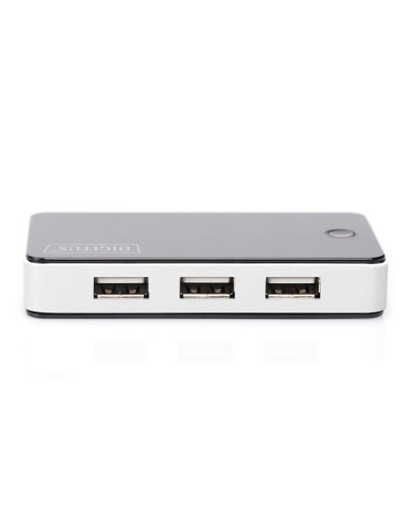 Hub Digitus Da-70222 (7X Usb 2.0  Kolor Czarny)