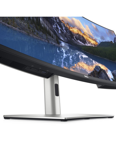 Dell Ultrasharp U3824Dw Led Display 95,2 Cm (37.5") 3840 X 1600 Px Wide Quad Hd+ Lcd Czarny, Srebrny