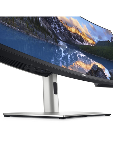 Dell Ultrasharp U3824Dw Led Display 95,2 Cm (37.5") 3840 X 1600 Px Wide Quad Hd+ Lcd Czarny, Srebrny