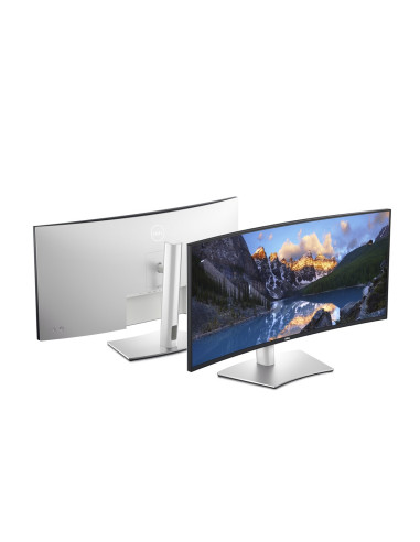 Dell Ultrasharp U3824Dw Led Display 95,2 Cm (37.5") 3840 X 1600 Px Wide Quad Hd+ Lcd Czarny, Srebrny