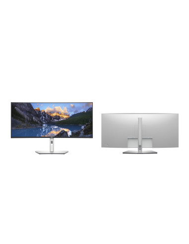 Dell Ultrasharp U3824Dw Led Display 95,2 Cm (37.5") 3840 X 1600 Px Wide Quad Hd+ Lcd Czarny, Srebrny