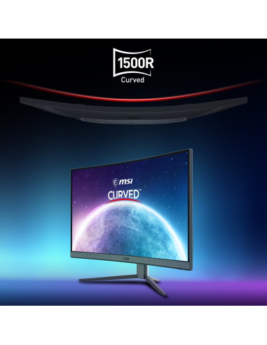 Msi G32Cq4De E2 Monitor Komputerowy 80 Cm (31.5") 2560 X 1440 Px Wide Quad Hd Lcd Czarny