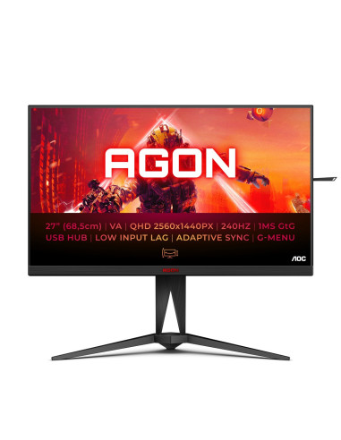 Ag275Qzn 27In 68.58Cm Va/2560X1440 0.5 Ms Mprt 16.9 Black
