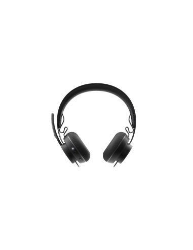 Logitech Zone Zestaw Słuchawkowy Bezprzewodowy Opaska Na Głowę Biuro/Centrum Telefoniczne Bluetooth Grafitowy