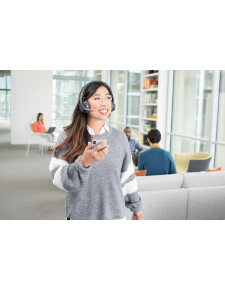 Logitech Zone Zestaw Słuchawkowy Bezprzewodowy Opaska Na Głowę Biuro/Centrum Telefoniczne Bluetooth Grafitowy