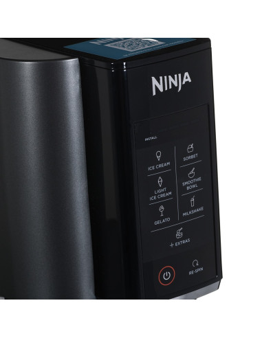 Ninja Nc300Eu Maszyna Do Lodów Tradycyjne Przyrząd Do Robienia Do Lodów 1,4 L 800 W Czarny, Srebrny