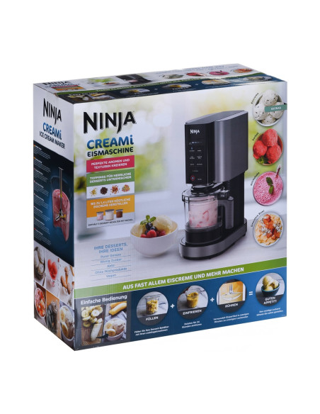 Ninja Nc300Eu Maszyna Do Lodów Tradycyjne Przyrząd Do Robienia Do Lodów 1,4 L 800 W Czarny, Srebrny