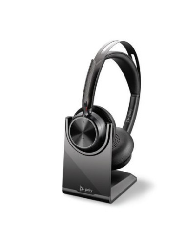 Poly Voyager Focus 2 Uc Zestaw Słuchawkowy Przewodowy I Bezprzewodowy Opaska Na Głowę Biuro/Centrum Telefoniczne Usb Typu-A Blue