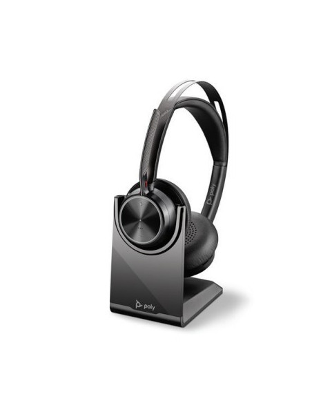 Poly Voyager Focus 2 Uc Zestaw Słuchawkowy Przewodowy I Bezprzewodowy Opaska Na Głowę Biuro/Centrum Telefoniczne Usb Typu-A Blue