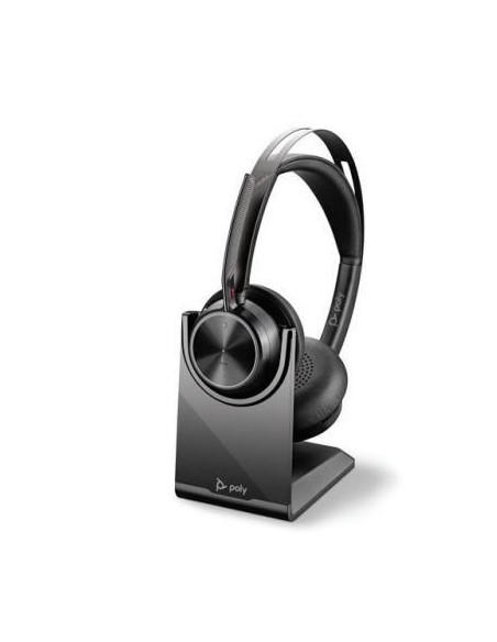 Poly Voyager Focus 2 Uc Zestaw Słuchawkowy Przewodowy I Bezprzewodowy Opaska Na Głowę Biuro/Centrum Telefoniczne Usb Typu-A Blue