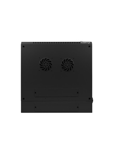 Lanberg Szafa Wisząca Dwusekcyjna 19" 9U 600X600 (Drzwi Szklane, Czarna Ral9004) Wf02-6609-10B