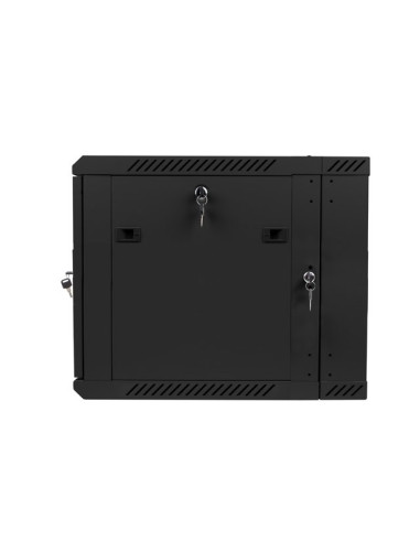 Lanberg Szafa Wisząca Dwusekcyjna 19" 9U 600X600 (Drzwi Szklane, Czarna Ral9004) Wf02-6609-10B