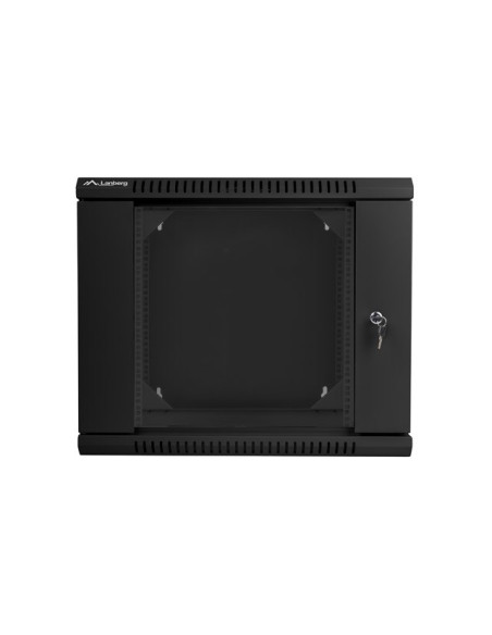Lanberg Szafa Wisząca Dwusekcyjna 19" 9U 600X600 (Drzwi Szklane, Czarna Ral9004) Wf02-6609-10B