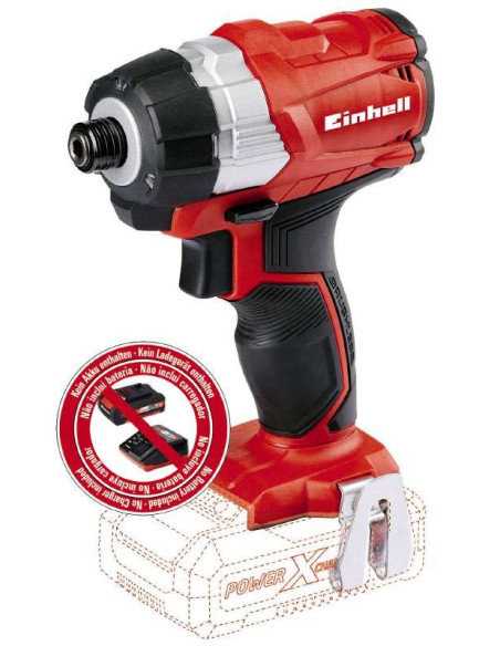 Einhell Te-Ci 18 Li 1/4" 2900 Rpm 180 N·m Czarny, Czerwony