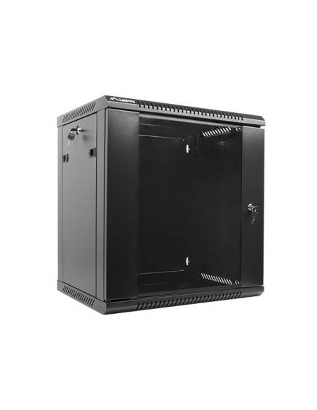 Szafa Rack Lanberg Wf01-6412-10B (12U  635Mm / 600Mm / 450 Mm  Wisząca  Szklane  19''  Kolor Czarny)