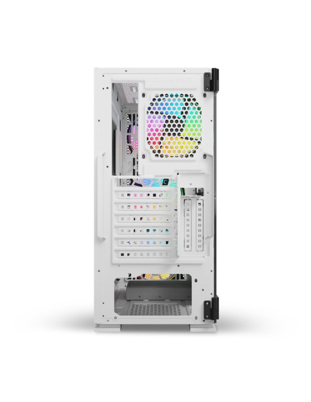Savio Obudowa Pc Argb Mesh/Glass Raptor White X1