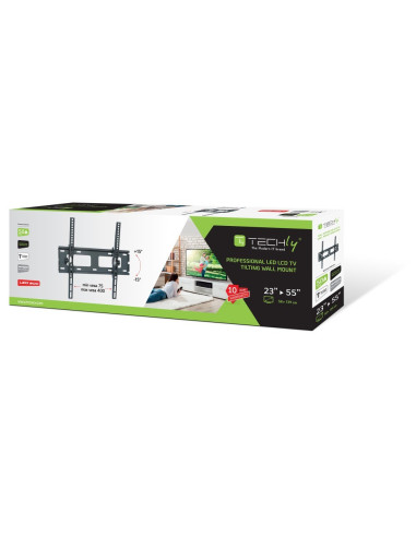Techly Ica-Plb 131M Uchwyt Do Telewizorów 139,7 Cm (55") Czarny