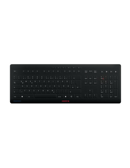 Cherry Stream Klawiatura Uniwersalne Rf Bezprzewodowy + Usb Qwertz Niemiecki Czarny