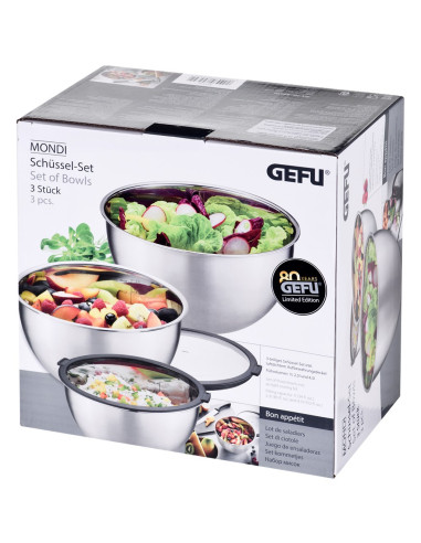 Zestaw 3 Mis (16, 20, 24 Cm) Gefu Mondi G-89430