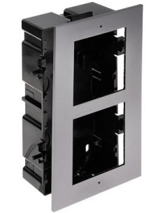 Ramka Z Puszką Do Montażu Podtynkowego 2-Modułowa Hikvision Ds-Kd-Acf2/Plastic