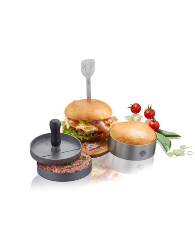 Zestaw Do Burgerów 3 Częściowy Gefu Bbq G-89494