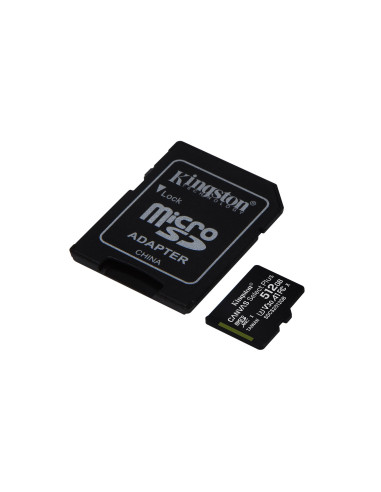 Karta Pamięci Z Adapterem Kingston Canvas Select Plus Sdcs2/512Gb (512Gb  Class 10, Class U1, V10  + Adapter)