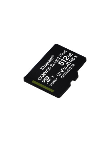 Karta Pamięci Z Adapterem Kingston Canvas Select Plus Sdcs2/512Gb (512Gb  Class 10, Class U1, V10  + Adapter)