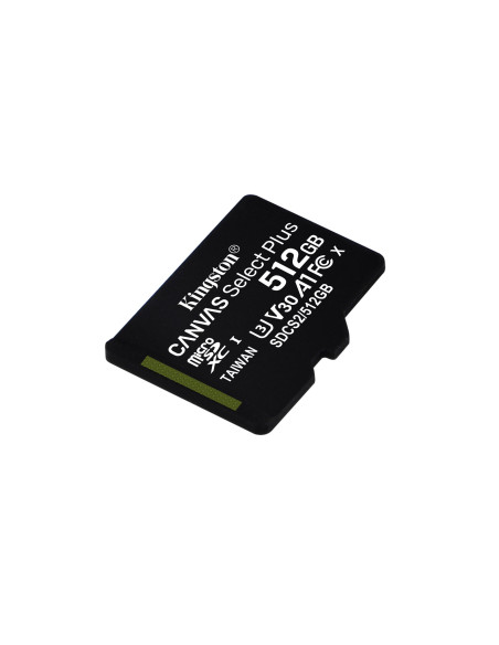 Karta Pamięci Z Adapterem Kingston Canvas Select Plus Sdcs2/512Gb (512Gb  Class 10, Class U1, V10  + Adapter)