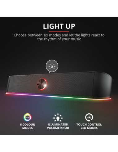 Głośnik Trust Gxt619 Thorne Rgb Led Soundbar