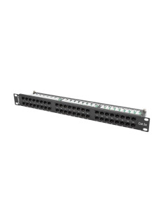 Patch Panel Lanberg Ppu5-1048-B (1U  19"  Kat. 5E  48Xrj-45)