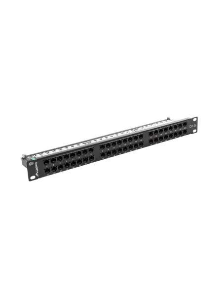 Patch Panel Lanberg Ppu5-1048-B (1U  19"  Kat. 5E  48Xrj-45)