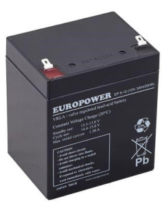 Akumulator Agm Europower Serii Ep 12V 5Ah T1 (Żywotność 6-9 Lat)