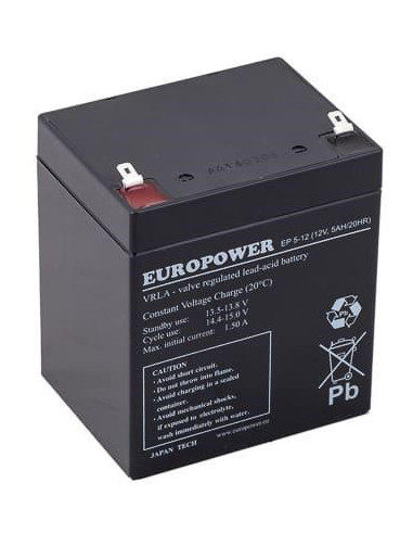 Akumulator Agm Europower Serii Ep 12V 5Ah T1 (Żywotność 6-9 Lat)