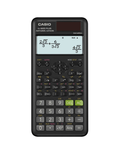 Casio Fx-85Esplus-2 B Kalkulator Naukowy 252 Funkcje, 77X162Mm, Kartonik, Czarny