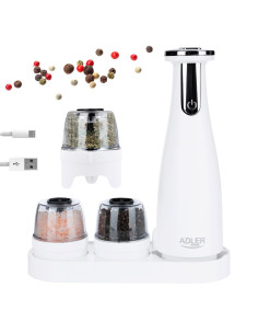 Zestaw Młynków Do Przypraw Adler Ad 4449W Biały 2