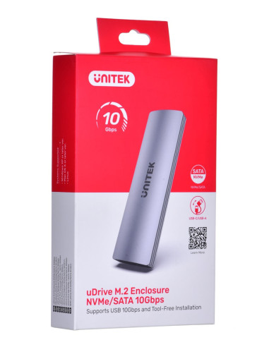 Unitek Obudowa Dysku M.2 Nvme/Sata 10 Gbps, S1230A
