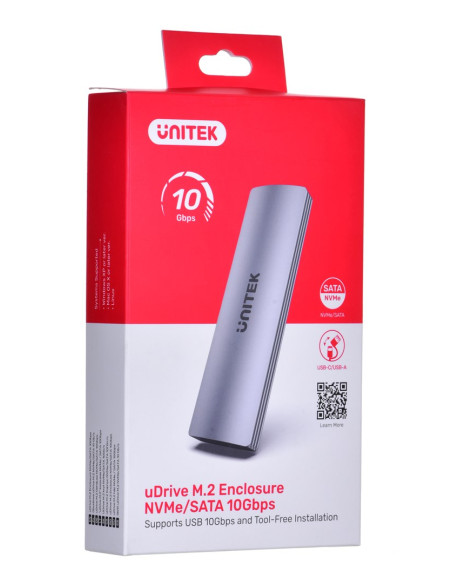 Unitek Obudowa Dysku M.2 Nvme/Sata 10 Gbps, S1230A