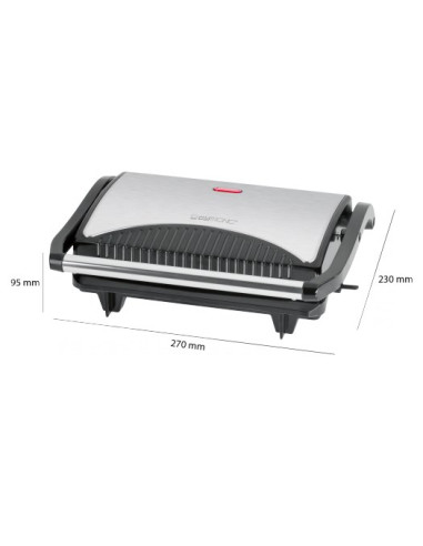 Grill Clatronic Mg 3519 (Stołowy-Zamknięty  700W  Kolor Srebrny)