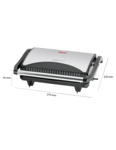 Grill Clatronic Mg 3519 (Stołowy-Zamknięty  700W  Kolor Srebrny)