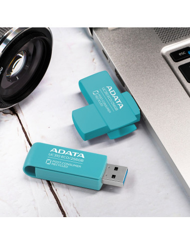 Adata Uc310 Eco Pamięć Usb 256 Gb Usb Typu-A 3.2 Gen 1 (3.1 Gen 1) Zielony