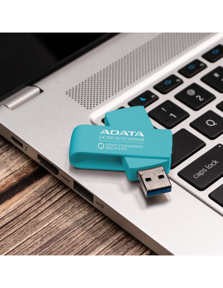 Adata Uc310 Eco Pamięć Usb 256 Gb Usb Typu-A 3.2 Gen 1 (3.1 Gen 1) Zielony