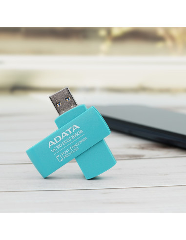 Adata Uc310 Eco Pamięć Usb 256 Gb Usb Typu-A 3.2 Gen 1 (3.1 Gen 1) Zielony