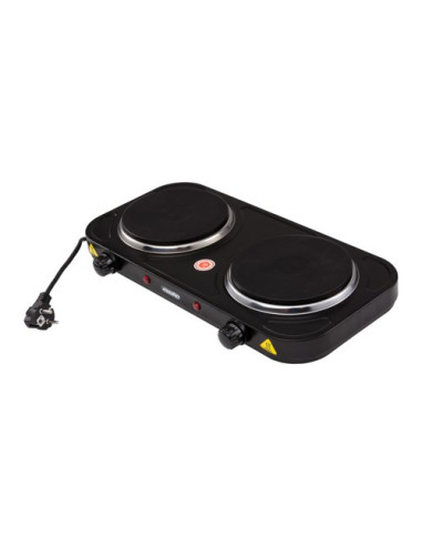 Mesko Home Ms 6509 Płyta Kuchenna Czarny Blat Płyta Uszczelniona 2 Stref(Y)