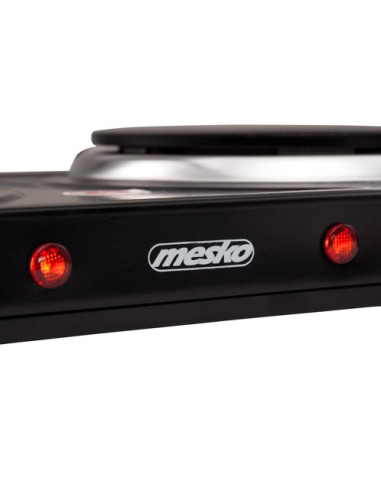 Mesko Home Ms 6509 Płyta Kuchenna Czarny Blat Płyta Uszczelniona 2 Stref(Y)