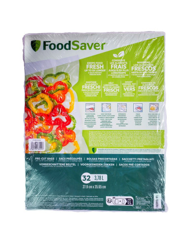Worki Do Próżniowego Pakowania Żywności Foodsaver Fsb3202-I (32Szt.  28X35,6Cm)
