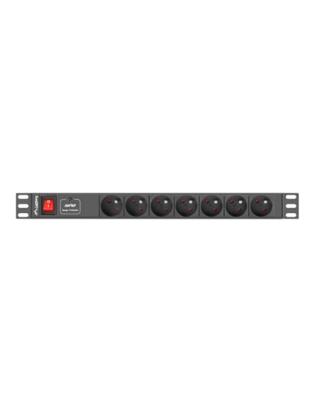 Listwa Rack Lanberg Pdu-07E-0200-Iec-Bk (7 X Ute  10 A  2M  Kolor Czarny)