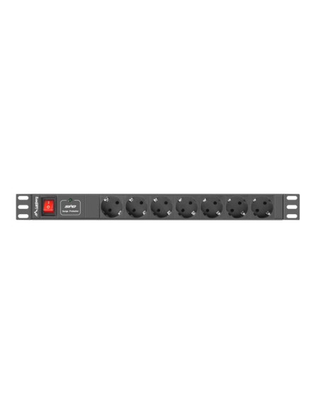Listwa Rack, Zasilająca Lanberg Pdu-07F-0200-Iec-Bk (7 X Ute  10 A  2M  Kolor Czarny)